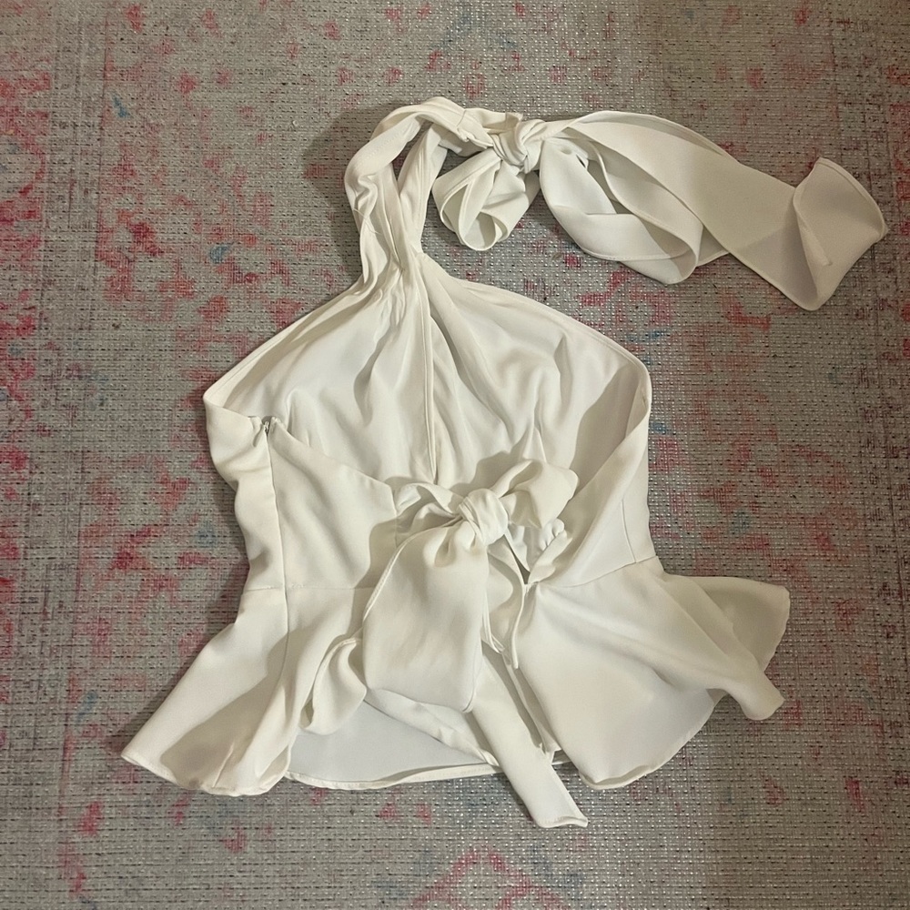 White Do+Be Halter Top - Picture 2 of 2